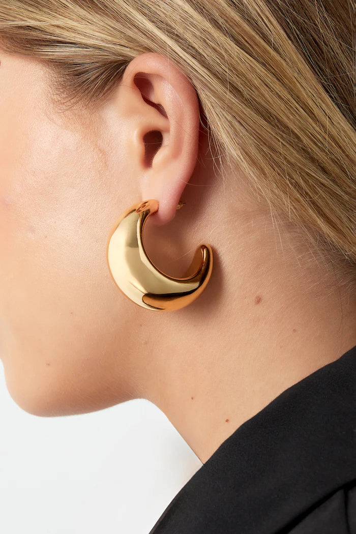 Sleek hoops earring