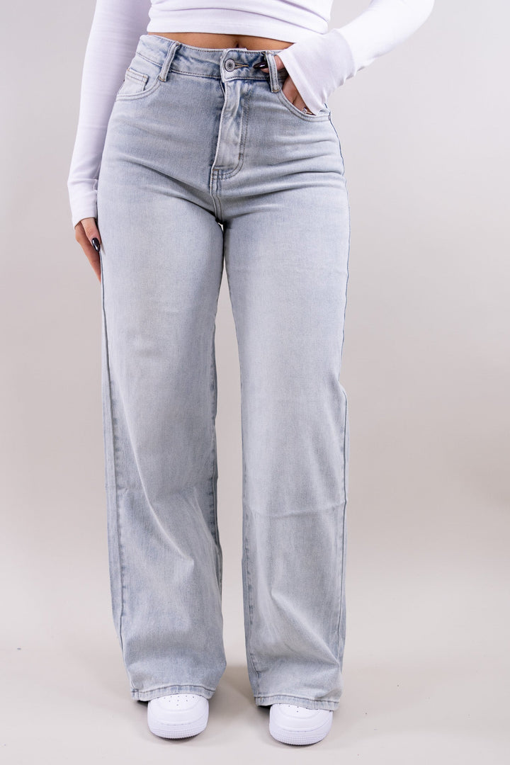 Luna Wide Leg Jeans - Stretch