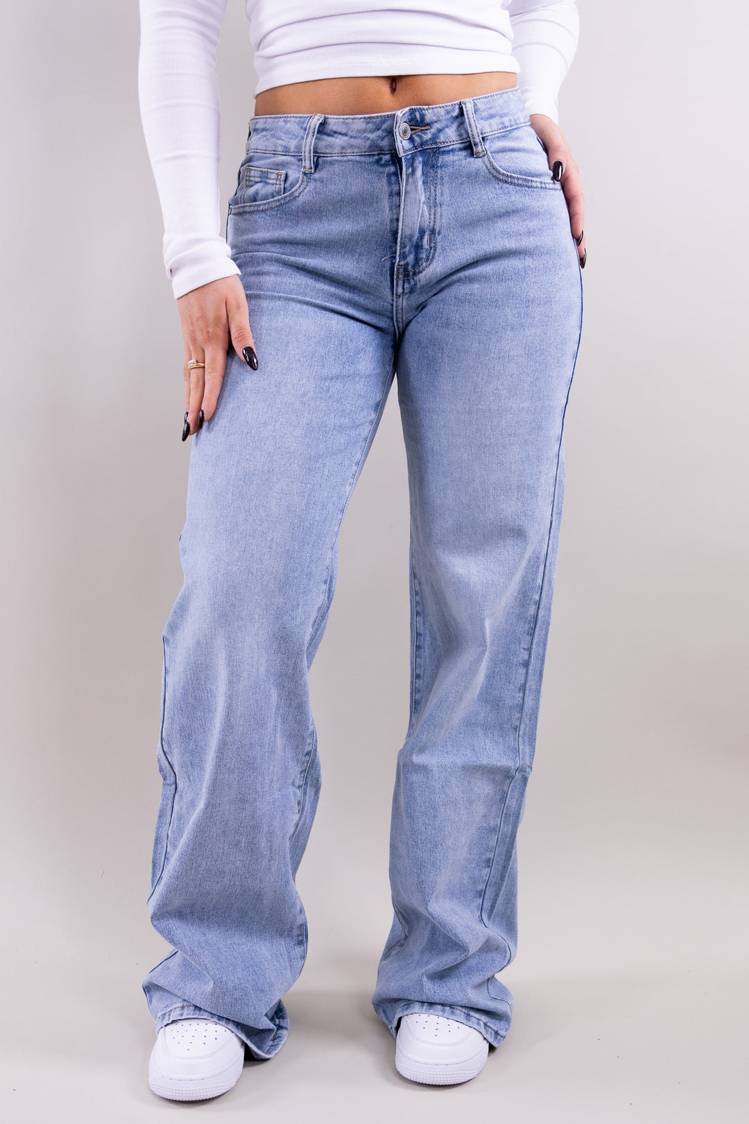 Lea mid waist jeans tall - stretch