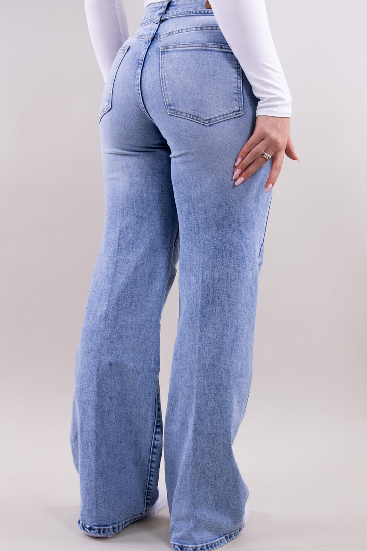 Laila wide leg jeans - stretch