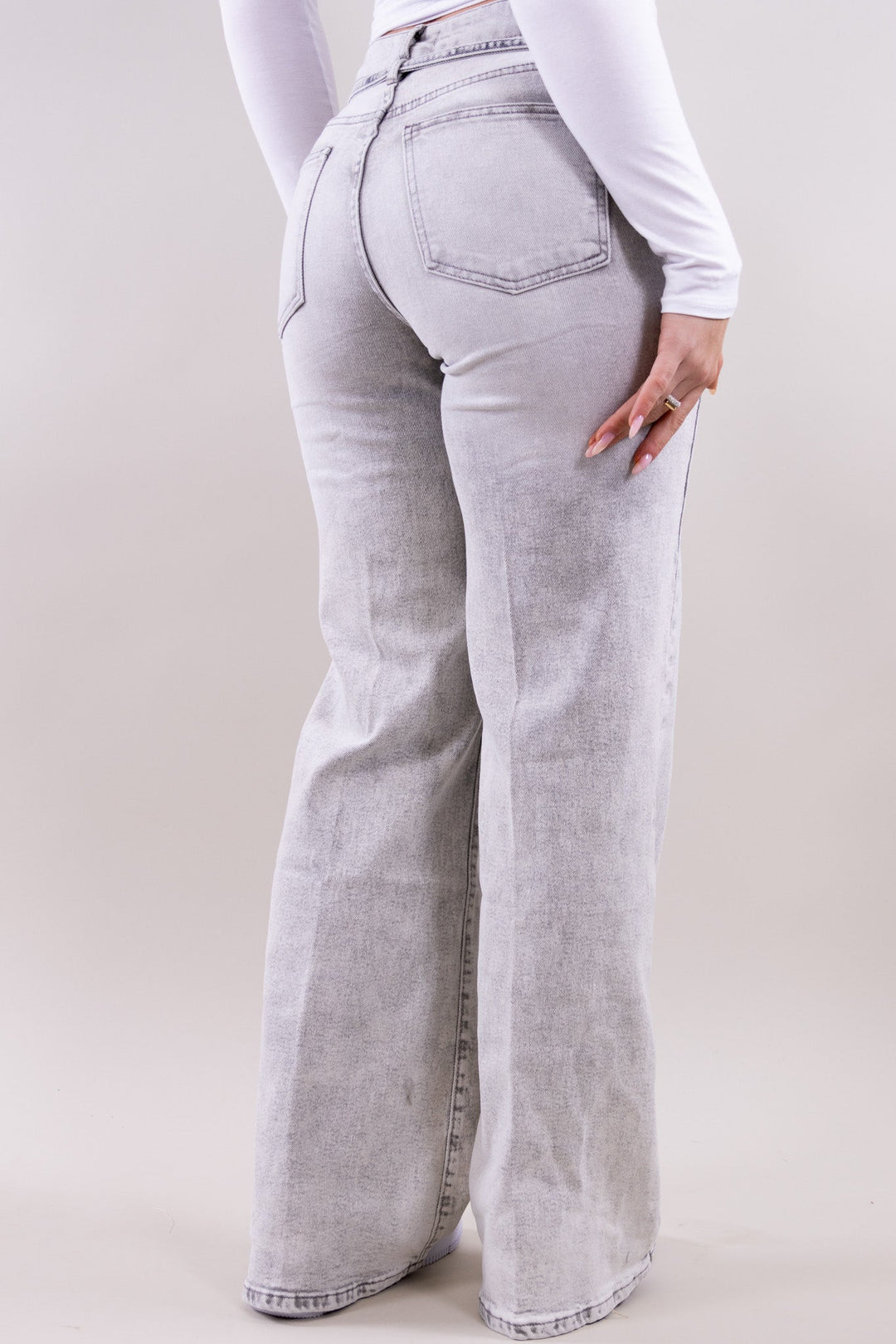 Laila wide leg jeans - stretch