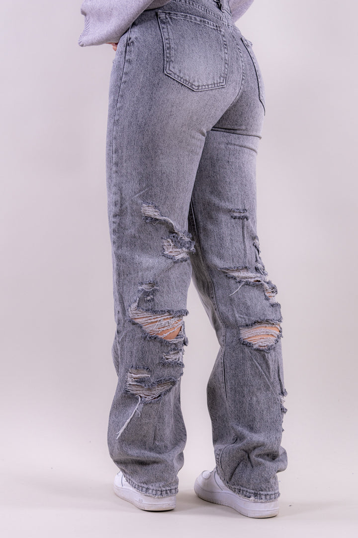 Mikki ripped jeans - light grey