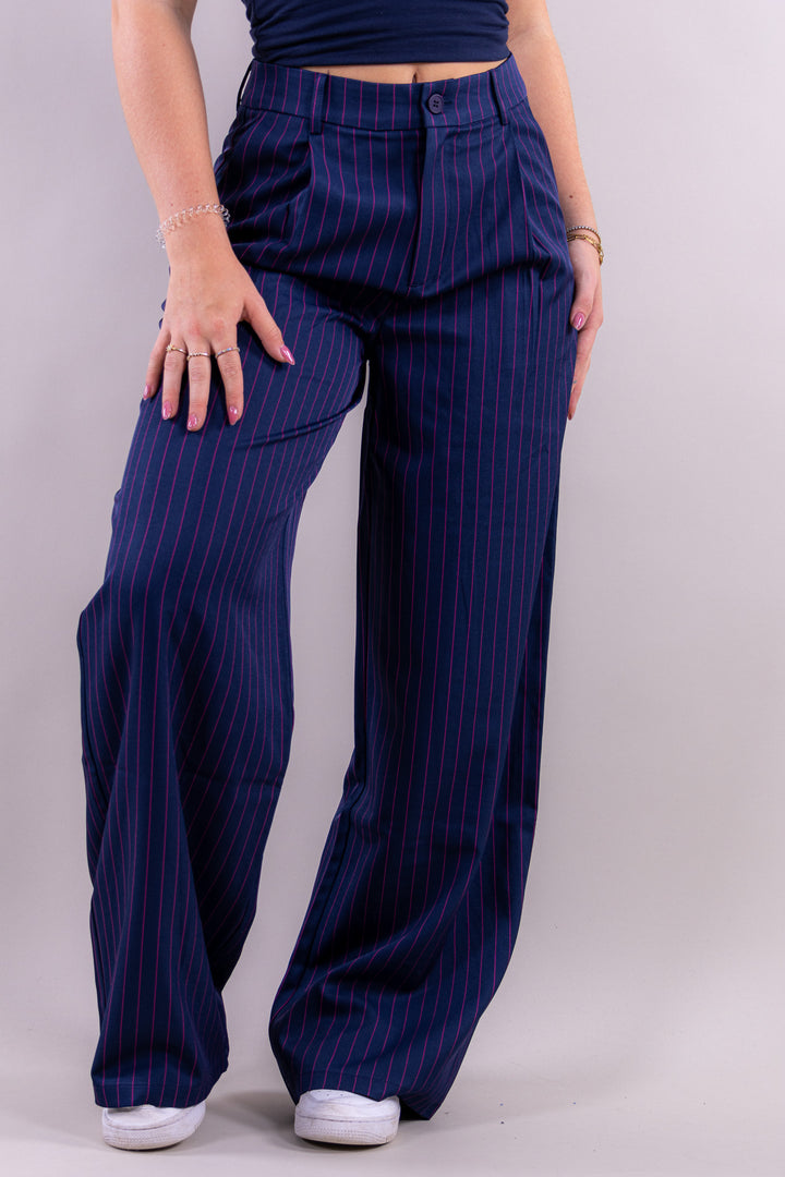 Suze gestreifte pantalon