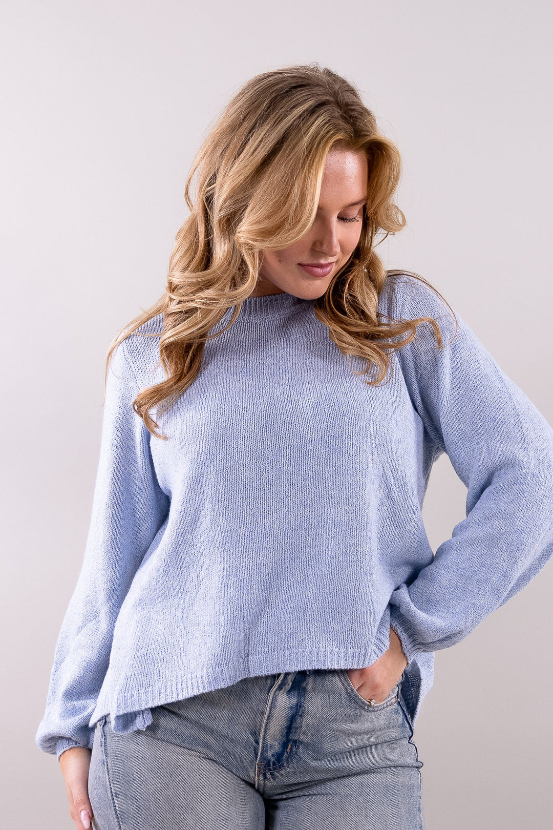 Lily Open Back Strickpullover