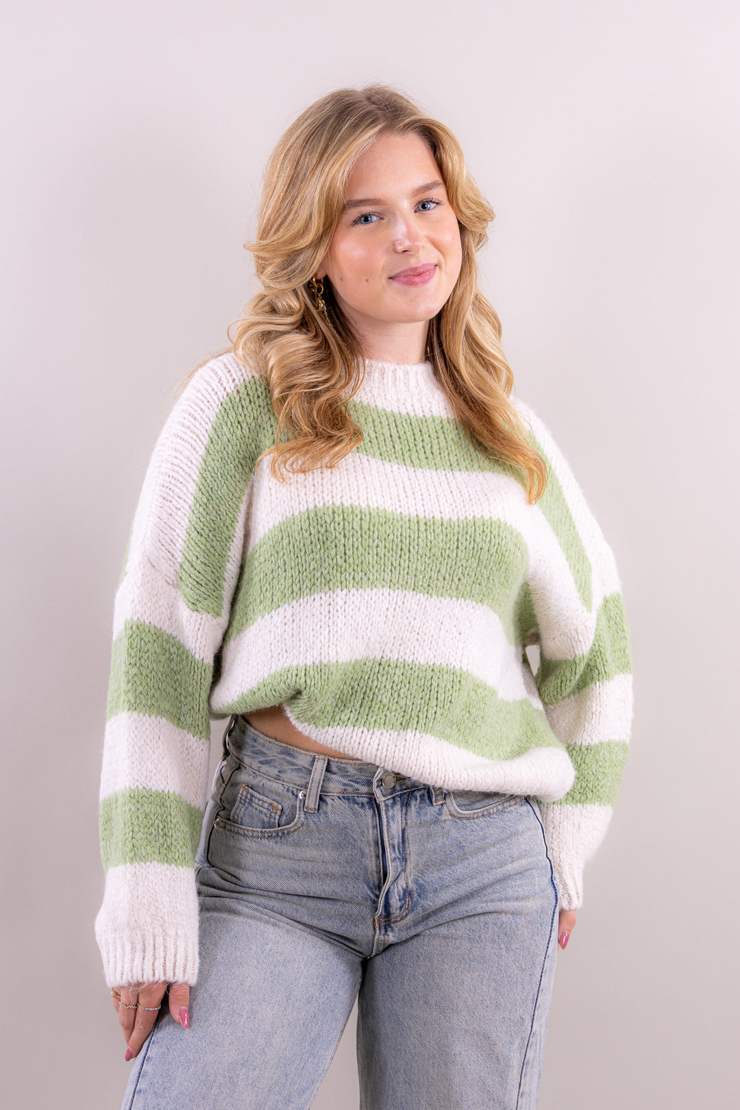 Leah's striped comfy knit