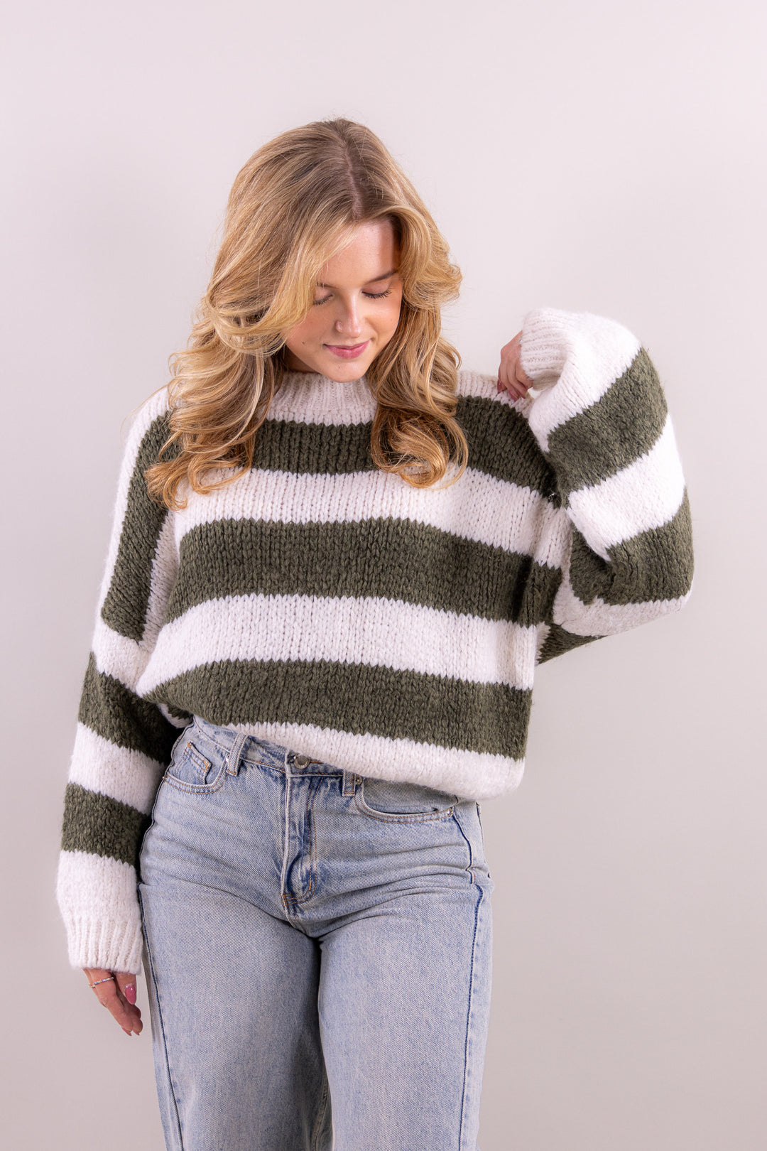 Leah's striped comfy knit