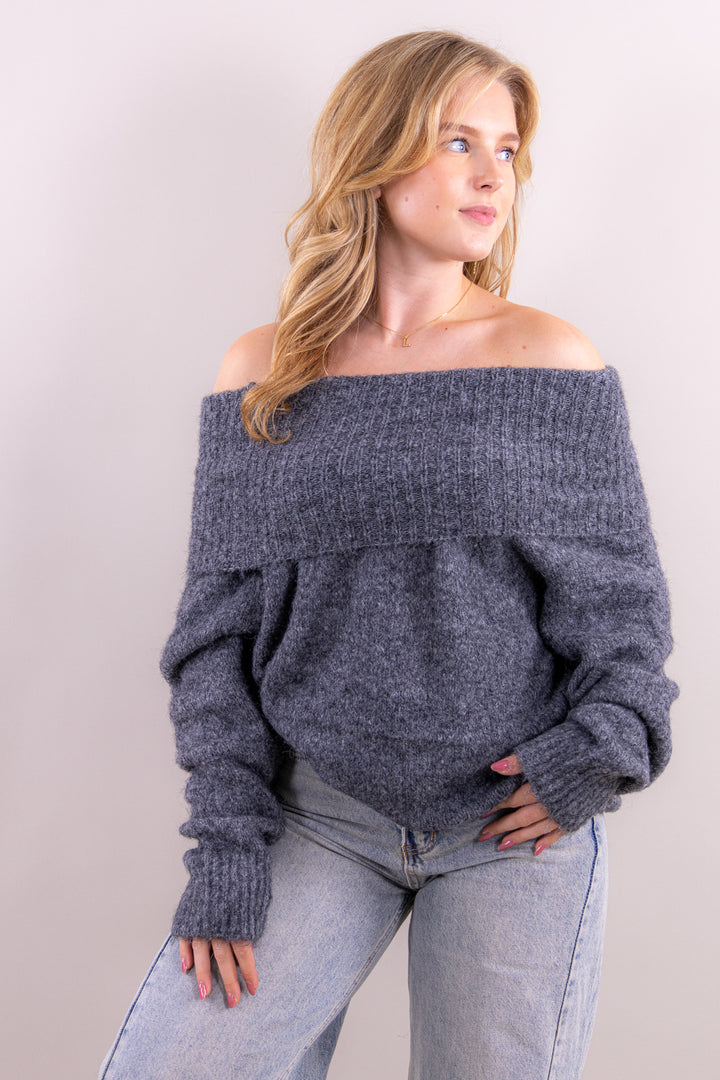 Nela off shoulder knit