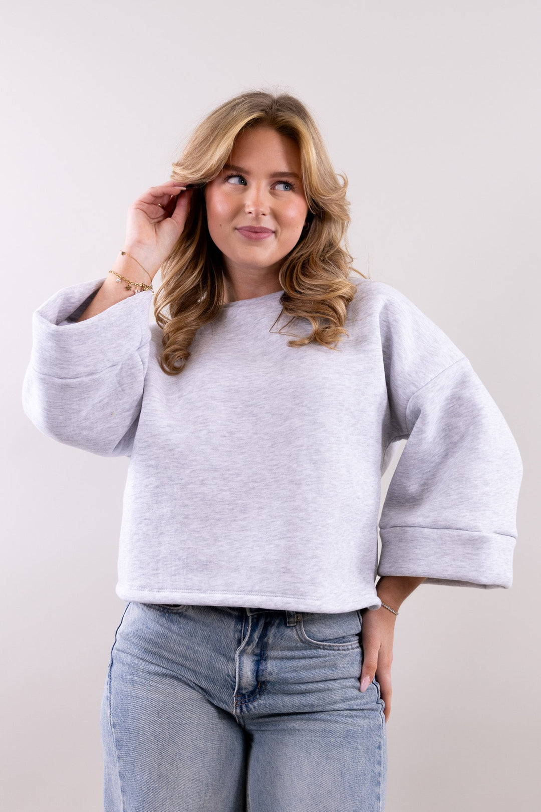 Basic Sweater - 3/4 Ärmel