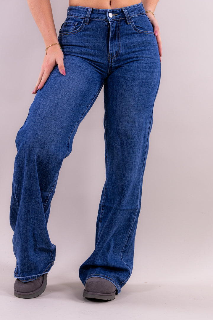 Lovy wide leg jeans mid waist