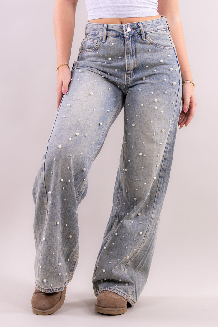 Pearl wide leg jeans