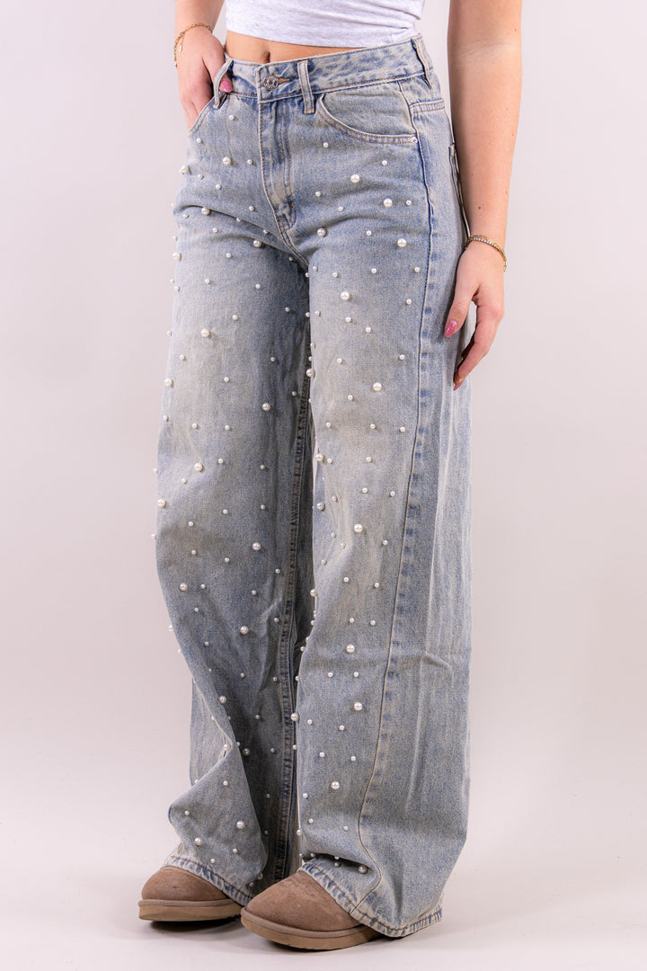 Pearl wide leg jeans