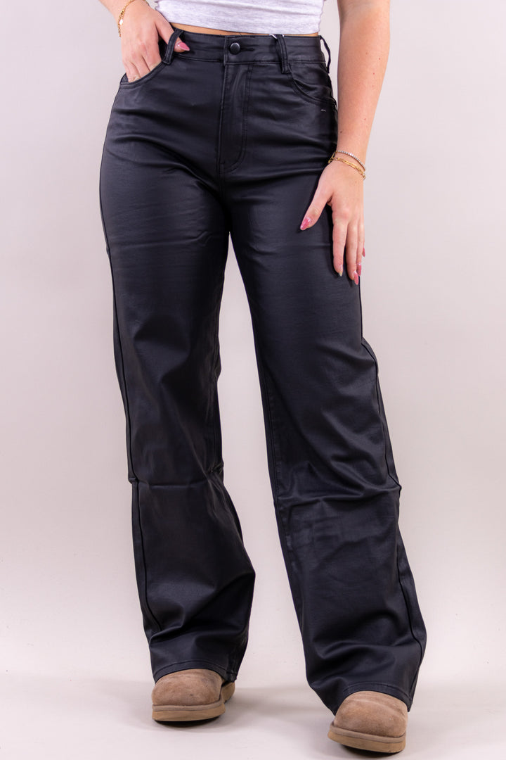 Madison leather jeans