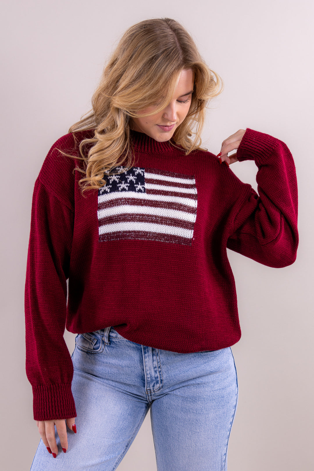 Usa knit sparkling