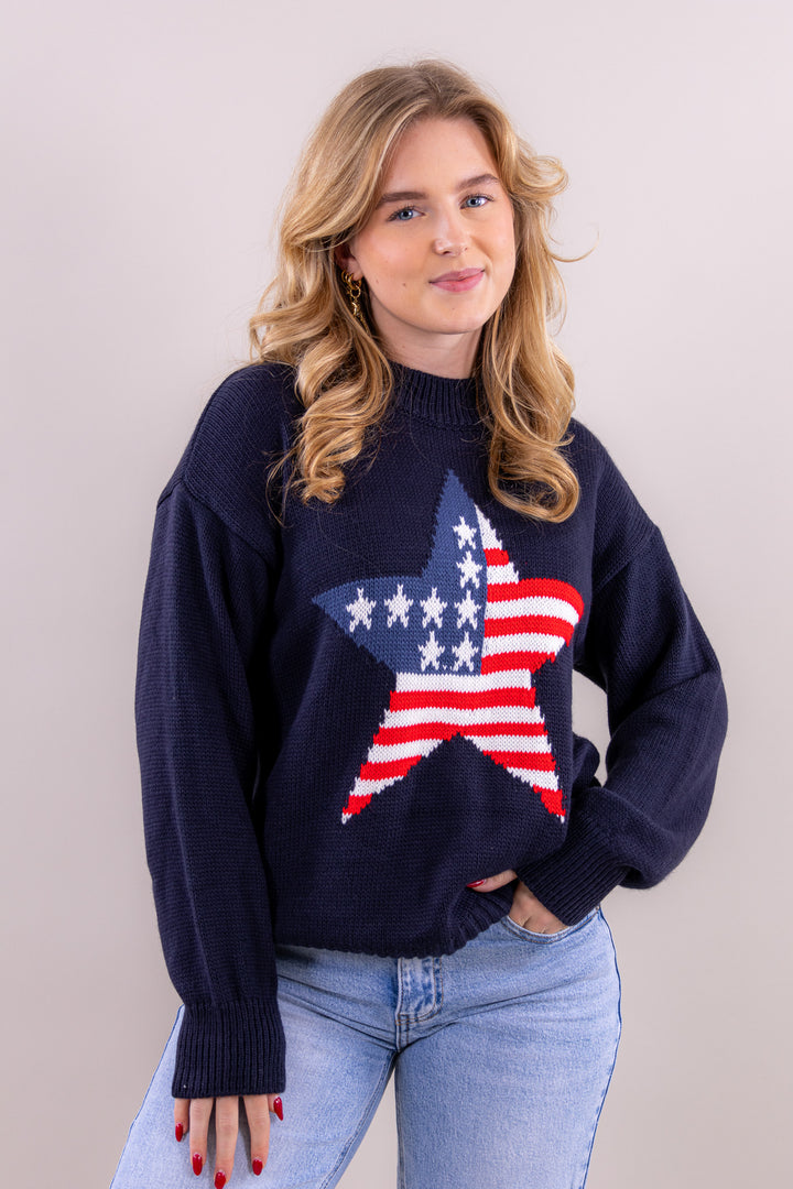 USA Star Strickpullover