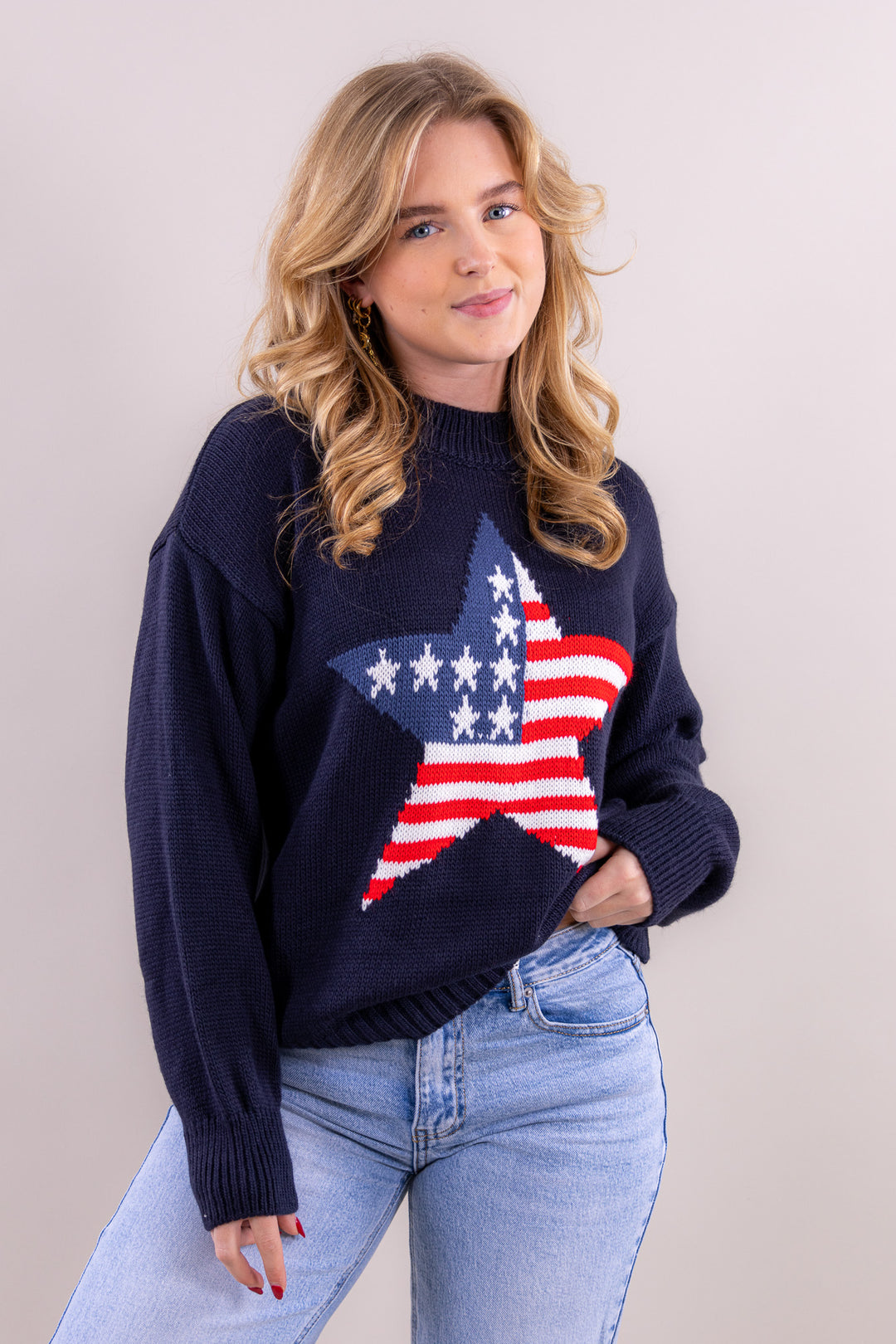 USA Star Strickpullover