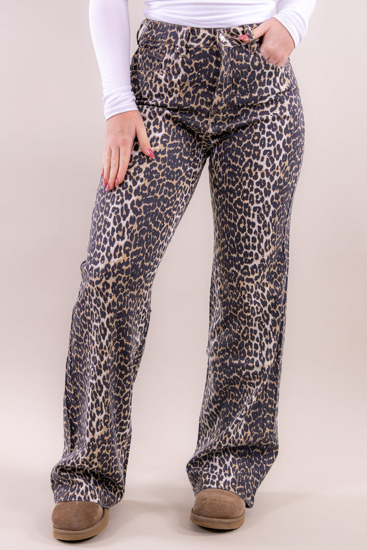 Noom Leopard Glitzer Jeans