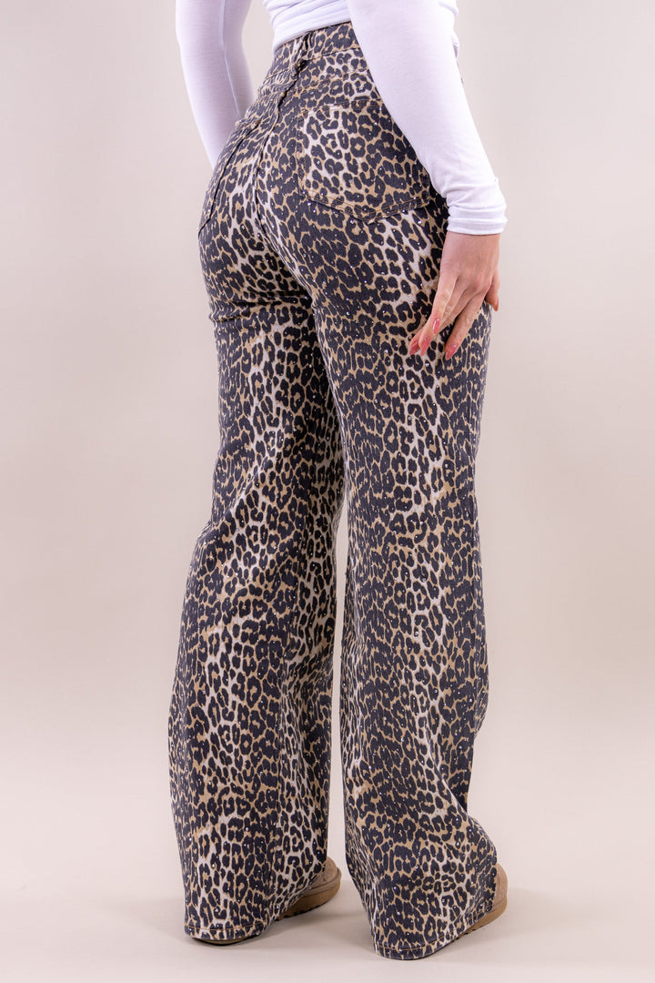 Noom Leopard Glitzer Jeans