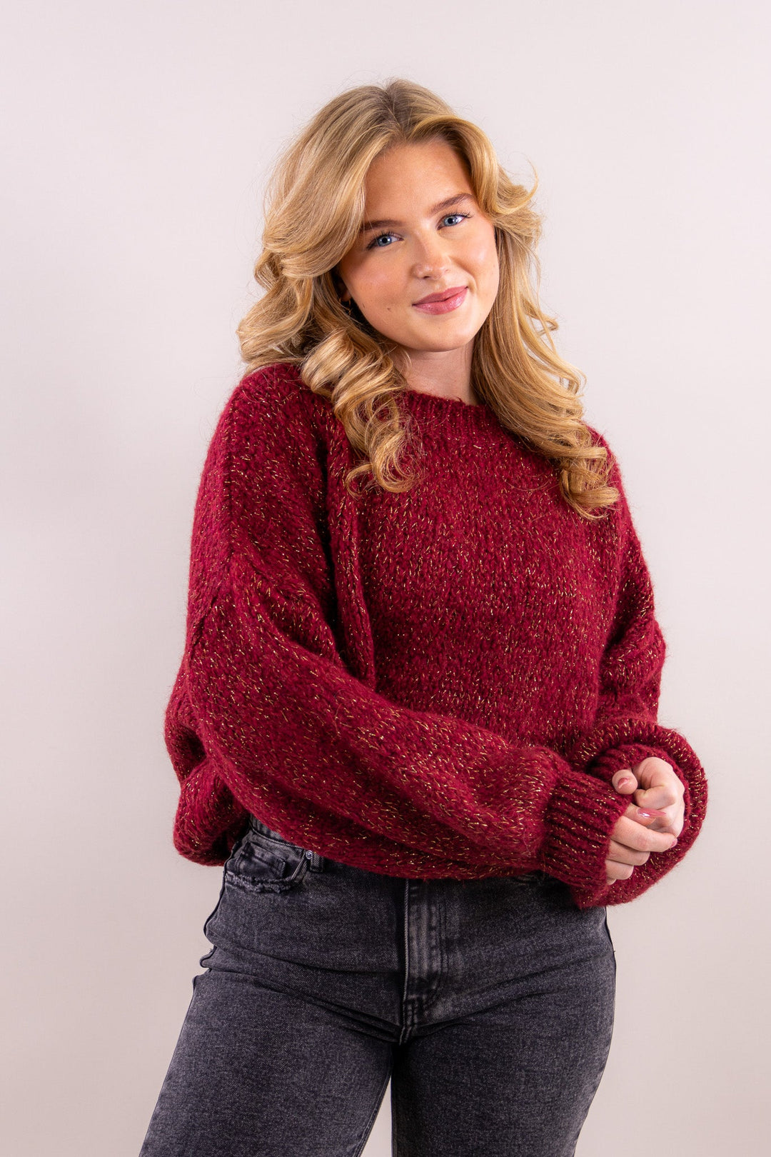 Leah’s Comfy Strickpullover Sparkling