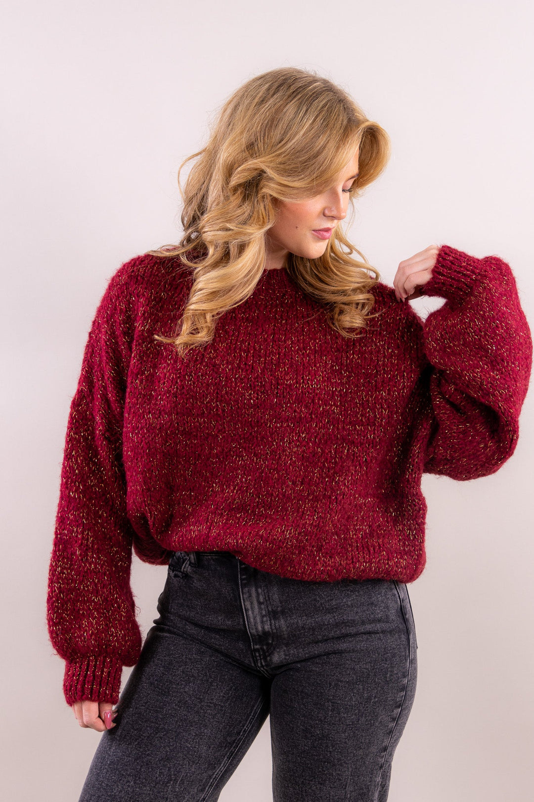 Leah’s Comfy Strickpullover Sparkling