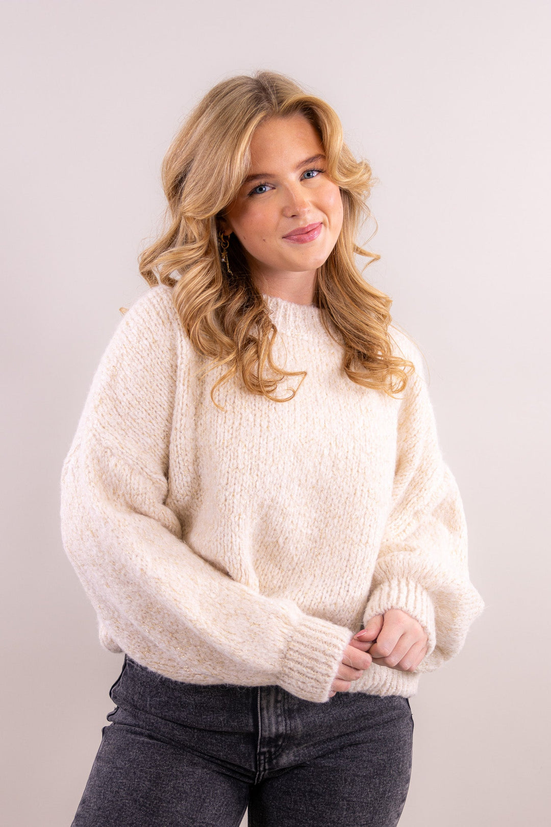 Leah’s Comfy Strickpullover Sparkling