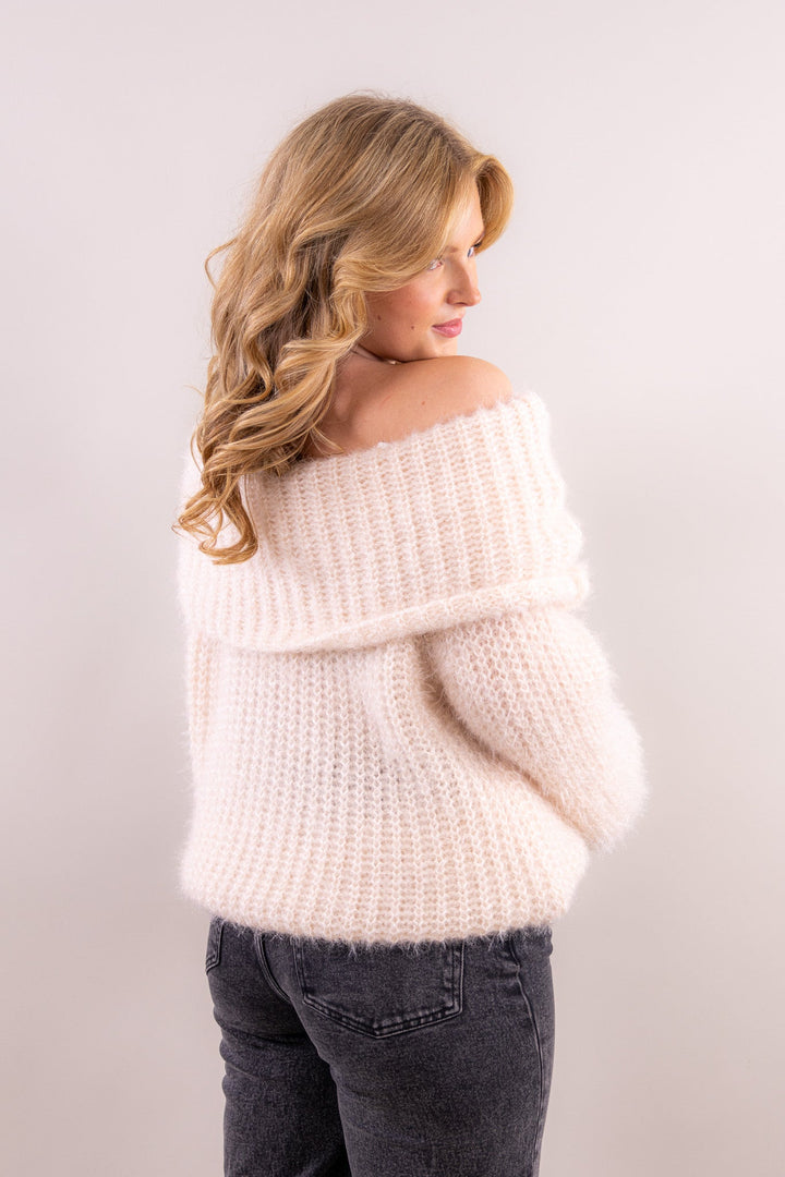 Luna Off Shoulder Strickpullover