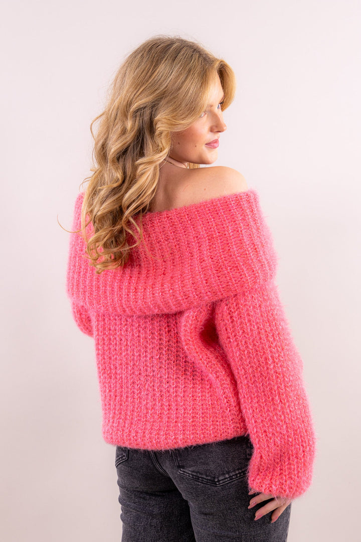 Luna Off Shoulder Strickpullover