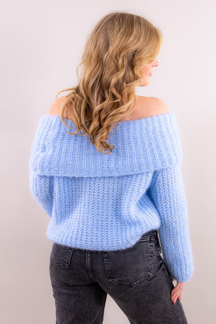 Luna Off Shoulder Strickpullover